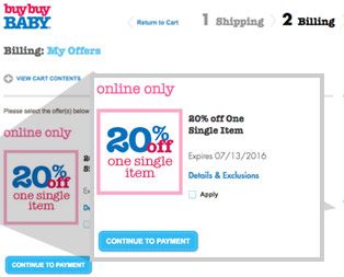 bed bath and beyond coupon at buy buy baby online