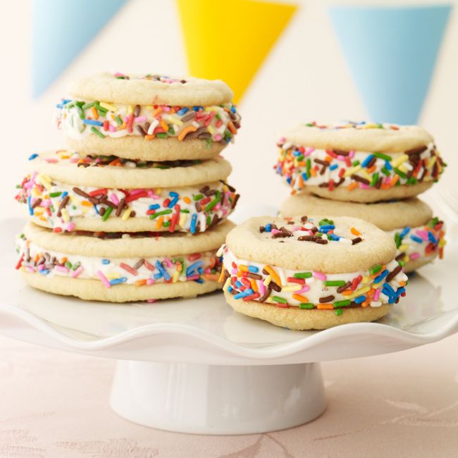 Birthday cake ice cream sandwich Idea