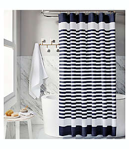 Cortina de baño de algodón Everhome™ Samson color azul marino