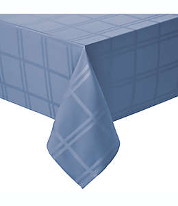 Mantel rectangular de poliéster Simply Essential™ Solid Windowpane de 1.52 x 3.04 m color azul