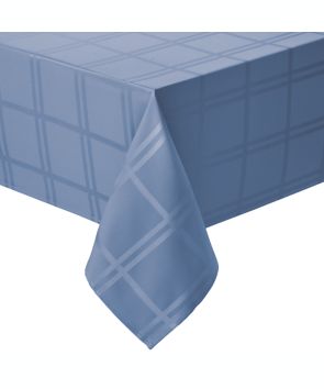 Mantel rectangular de poliéster Simply Essential™ Solid Windowpane de 1.52 x 3.55 m color azul