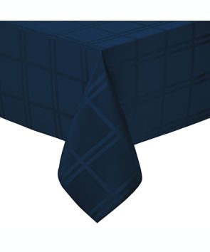 Mantel rectangular de poliéster Simply Essential™ Solid Windowpane de 1.52 x 3.04 m color azul marino
