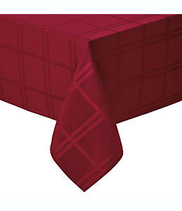 Mantel rectangular de poliéster Simply Essential™ Solid Windowpane de 1.32 x 1.77 m color rojo