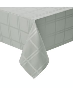 Mantel rectangular de poliéster Simply Essential™ Solid Windowpane de 1.32 x 1.77 m color gris claro