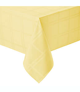 Mantel rectangular de poliéster Simply Essential™ Solid Windowpane de 1.52 x 2.59 m color amarillo