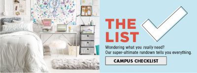 College Checklist Dorm  Room  Ideas  Essentials College 