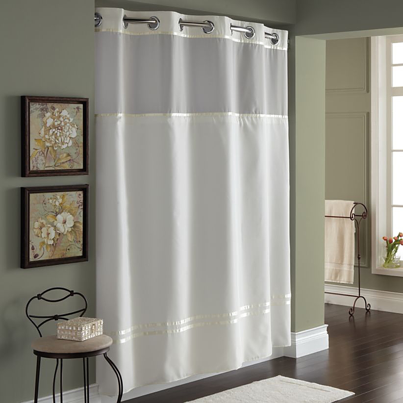 standard shower curtain height and width