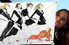 One More Thing - Quick on the Draw: See Julie Houts Put Her Fashion Drawing Skills to Good Use.