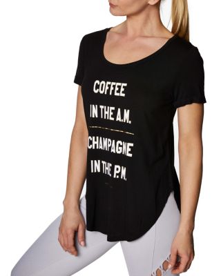 COFFEE AND CHAMPAGNE TEE