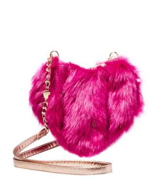 betsey johnson fur purse