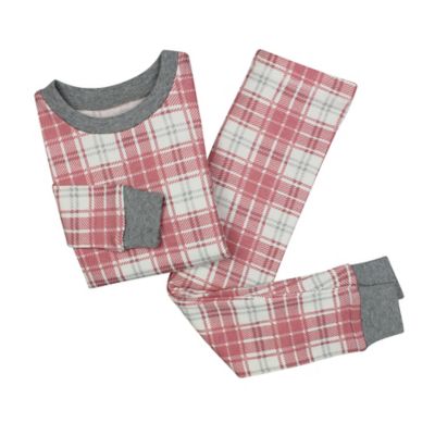 Burts Bee Baby Plaid PJ Set