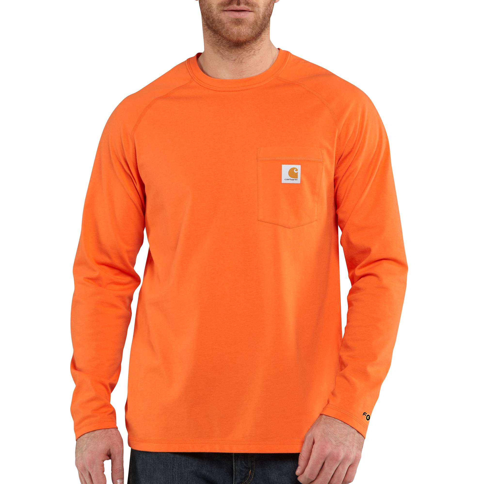 Men's Carhartt Force® Cotton Delmont Long-Sleeve T-Shirt | Carhartt