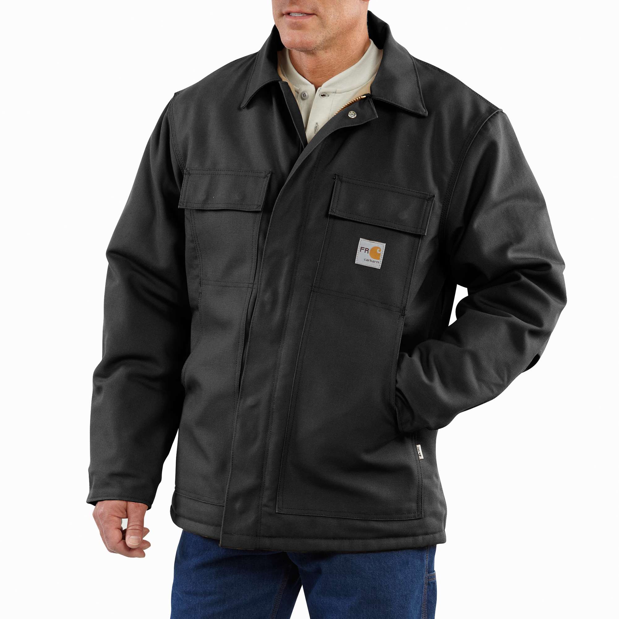 Carhartt, Jacket, 101618, FR duck 13oz, Navy, Black, Brown