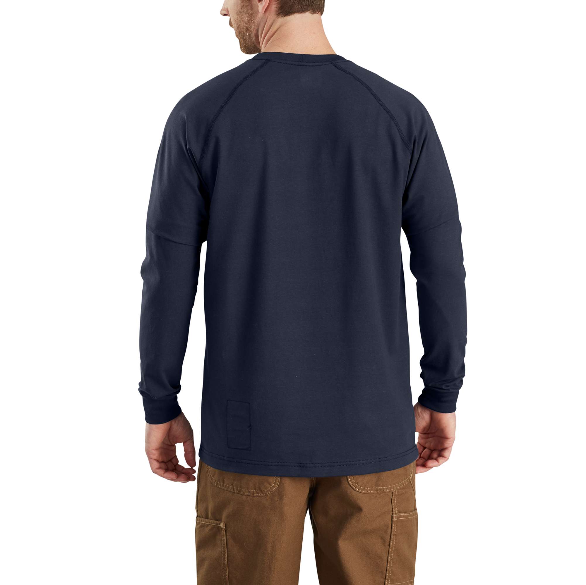 Carhartt Men's Flame-Resistant Force Original Fit Long-Sleeve Graphic T-Shirt, 104130-020, Granite Heather