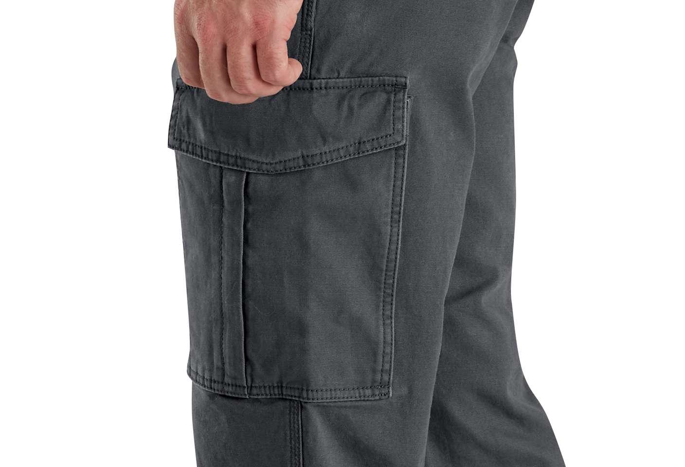 Utility and cargo pockets hold small tools