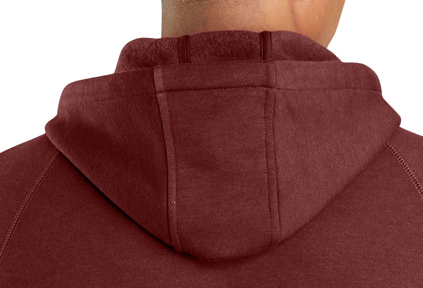 Three-piece pullover hood fits well under headgear