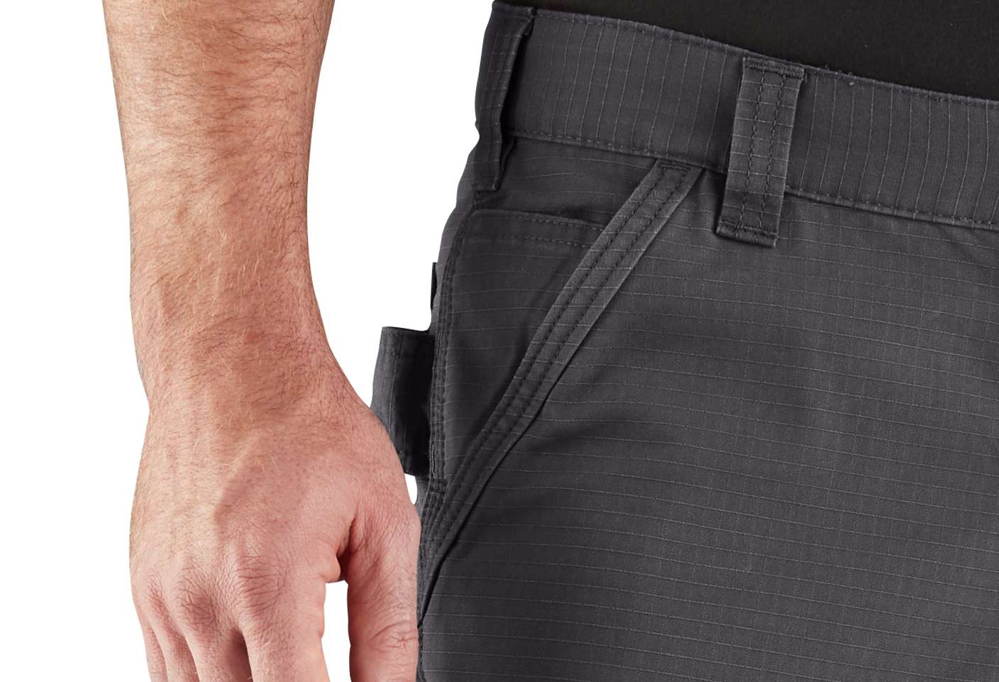 Convenient side drop-in pocket keeps gear accessible