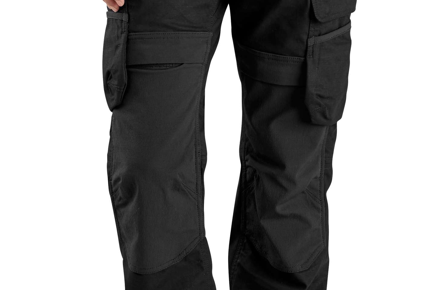 Flex CORDURA® secure flap-closure knee pad pockets