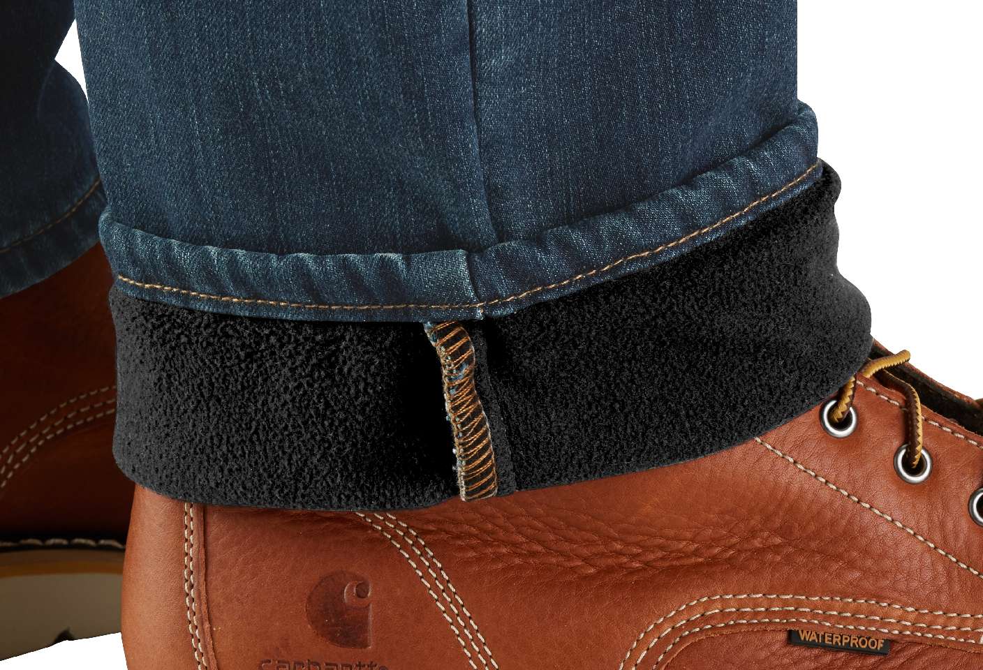 Rugged Flex® Relaxed Fit Fleece-Lined 5-Pocket Jean, Men's Fall Layering  Essentials