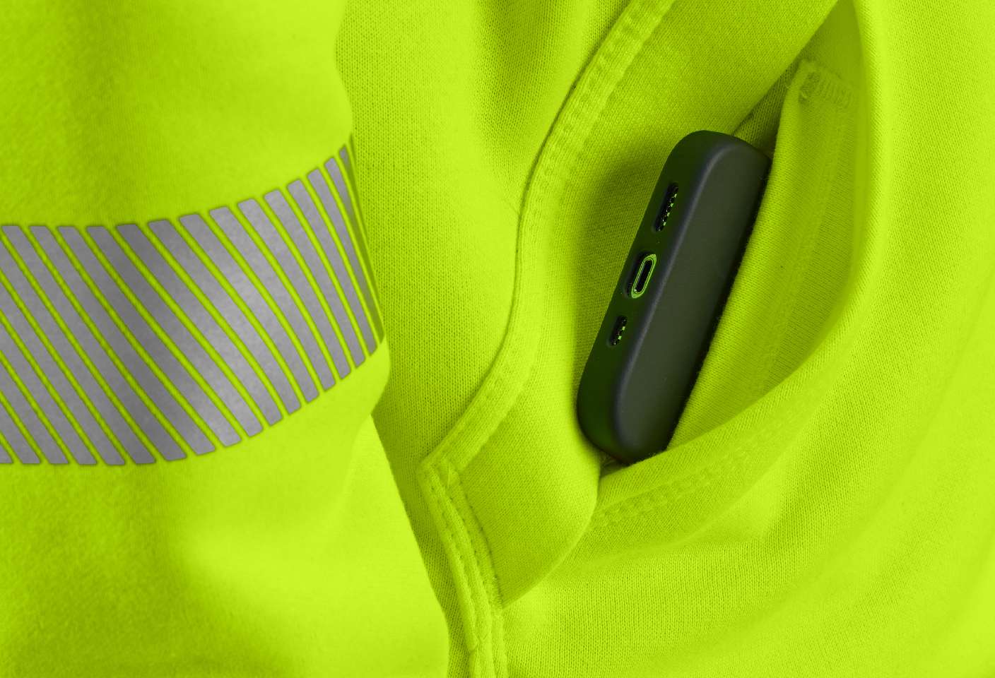 Two front handwarmer pockets with flaps for added security.