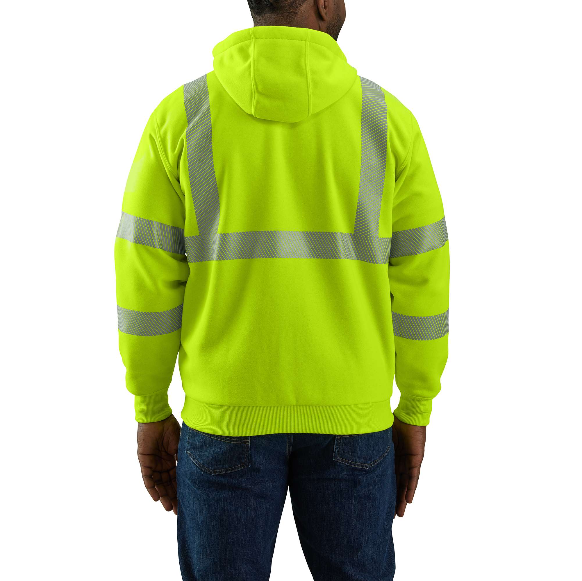 High-Visibility Rain Defender® Loose Fit Midweight Thermal Lined Full Zip  Class 3 Sweatshirt