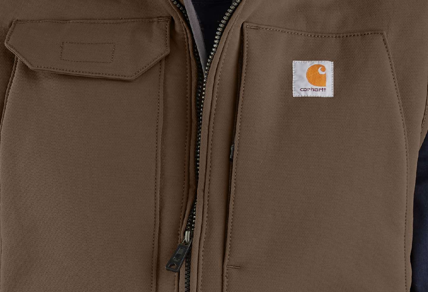 Carhartt Veste de Travail en Toile Lourde Délavée avec Doublure Sherpa  Coupe Décontractée Homme, Marron (Carhartt Brown), S : : Mode