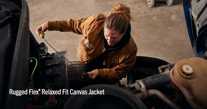 102524 Rugged Flex® Relaxed Fit Canvas Jacket