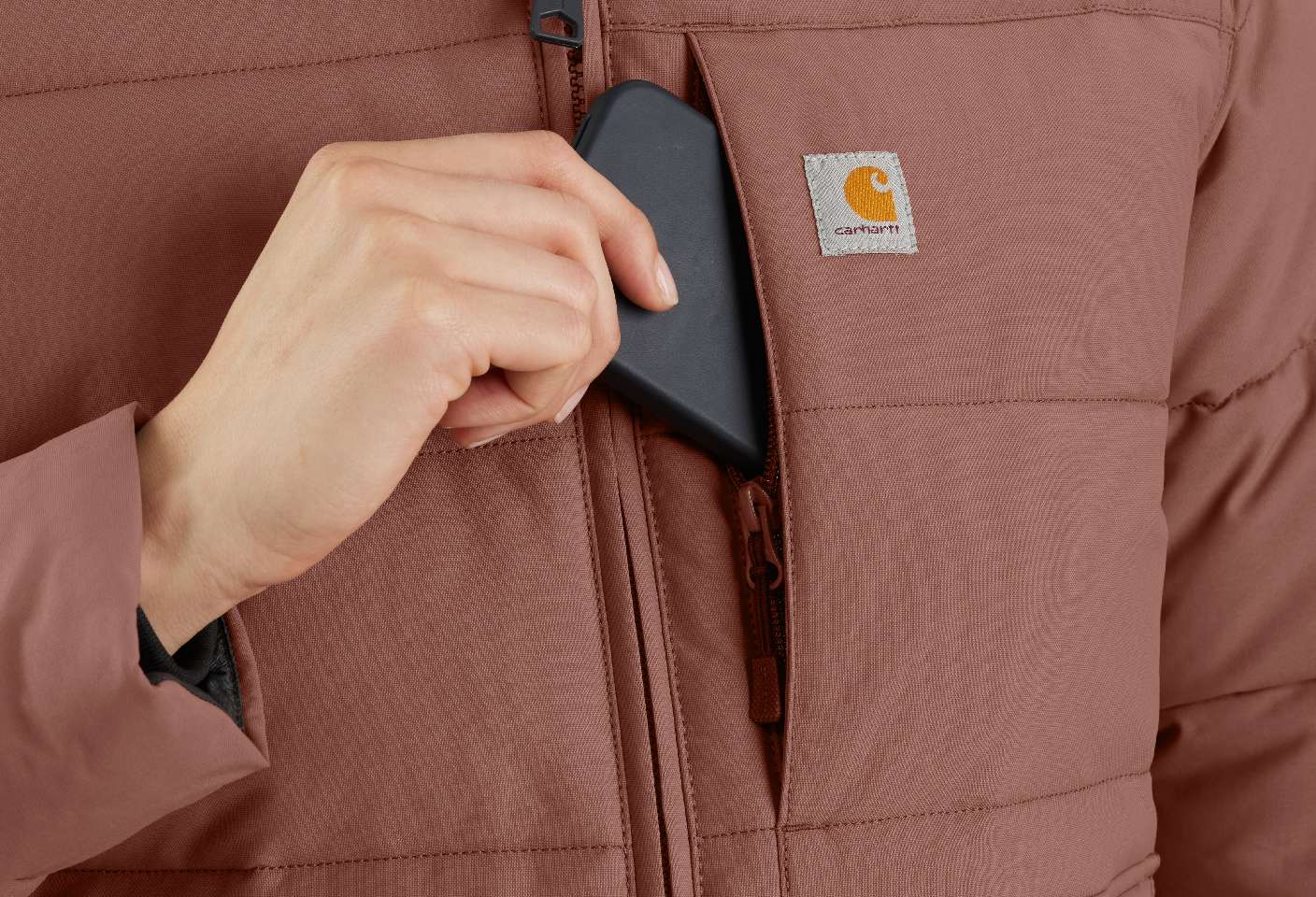Single side entry chest pocket
