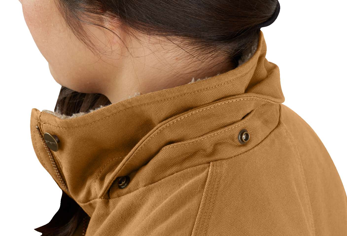 Detachable hood.                         