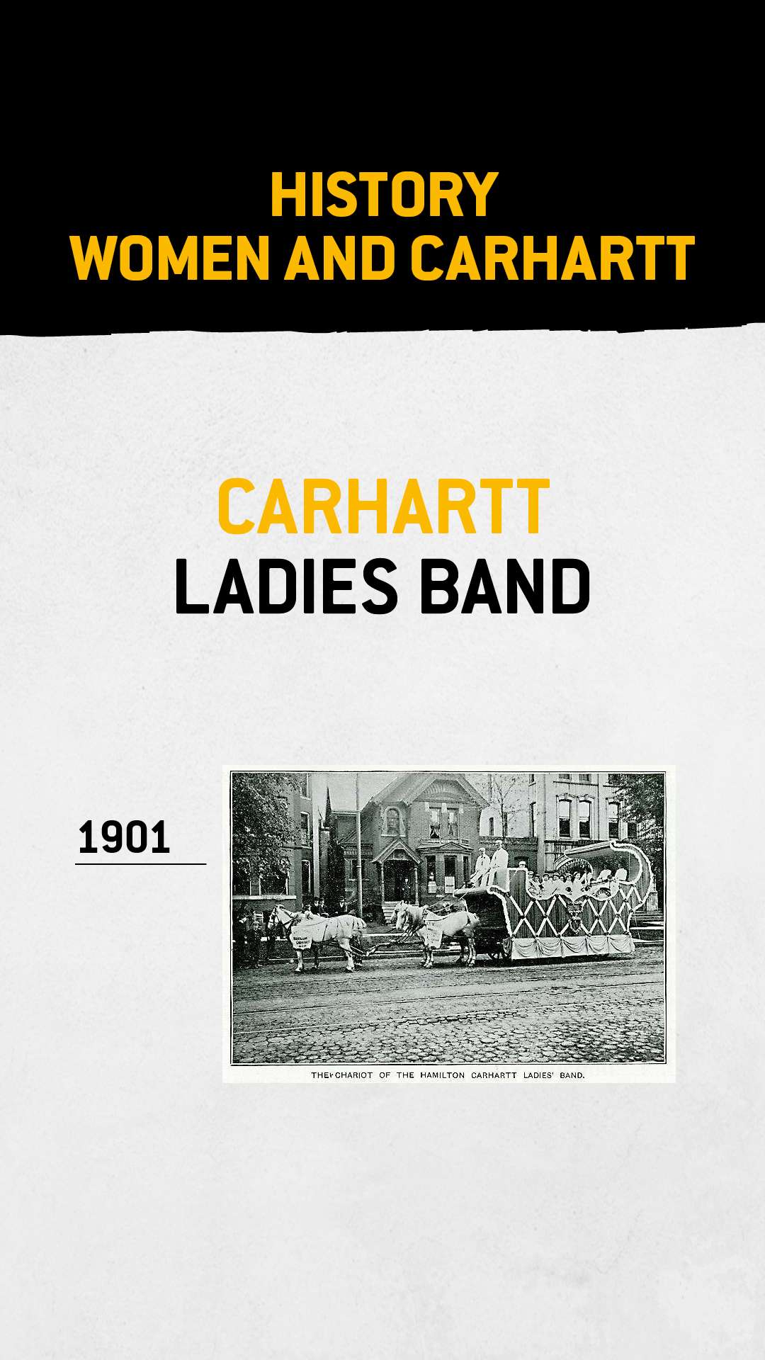 Carhartt Ladies’ Band, 1901