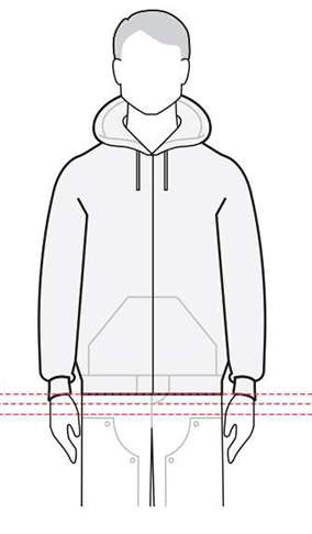 measurements men's jacket