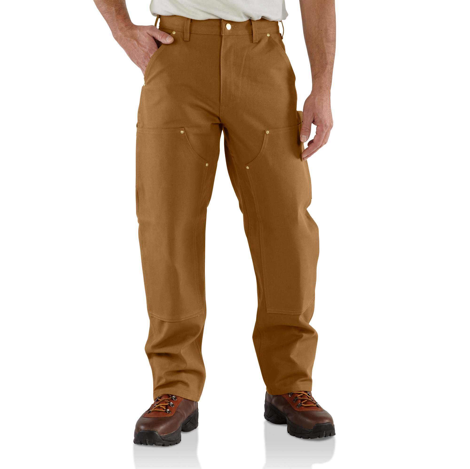 double front logger pants
