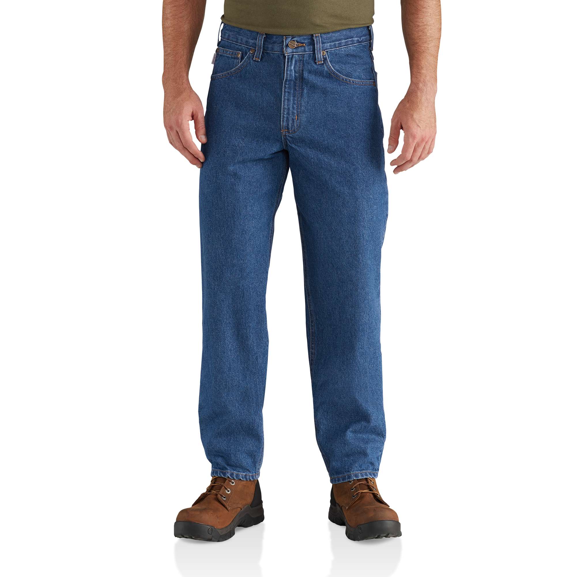 RELAXED-FIT TAPERED-LEG JEAN - 38 inch tall inseam