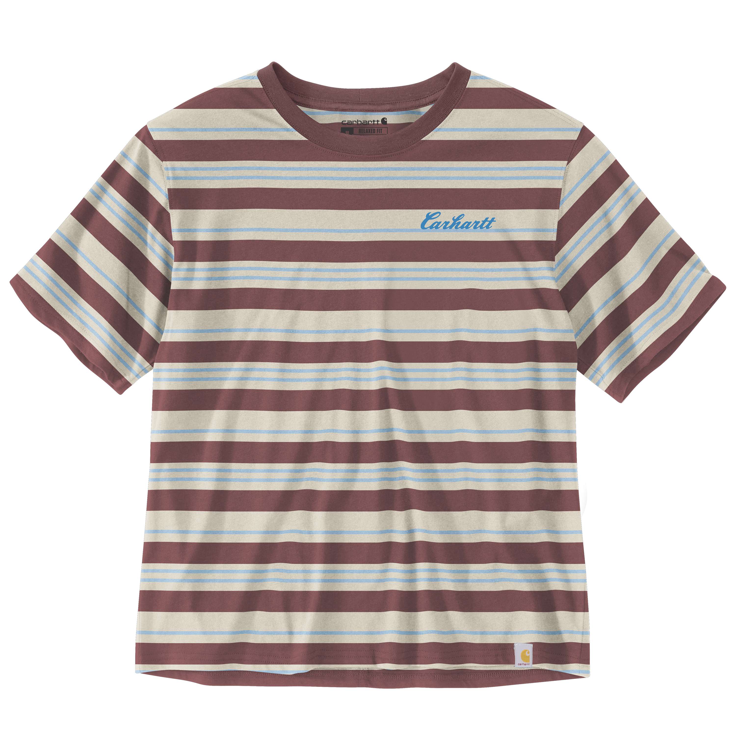 Loose Fit Short-Sleeve Striped T-shirt