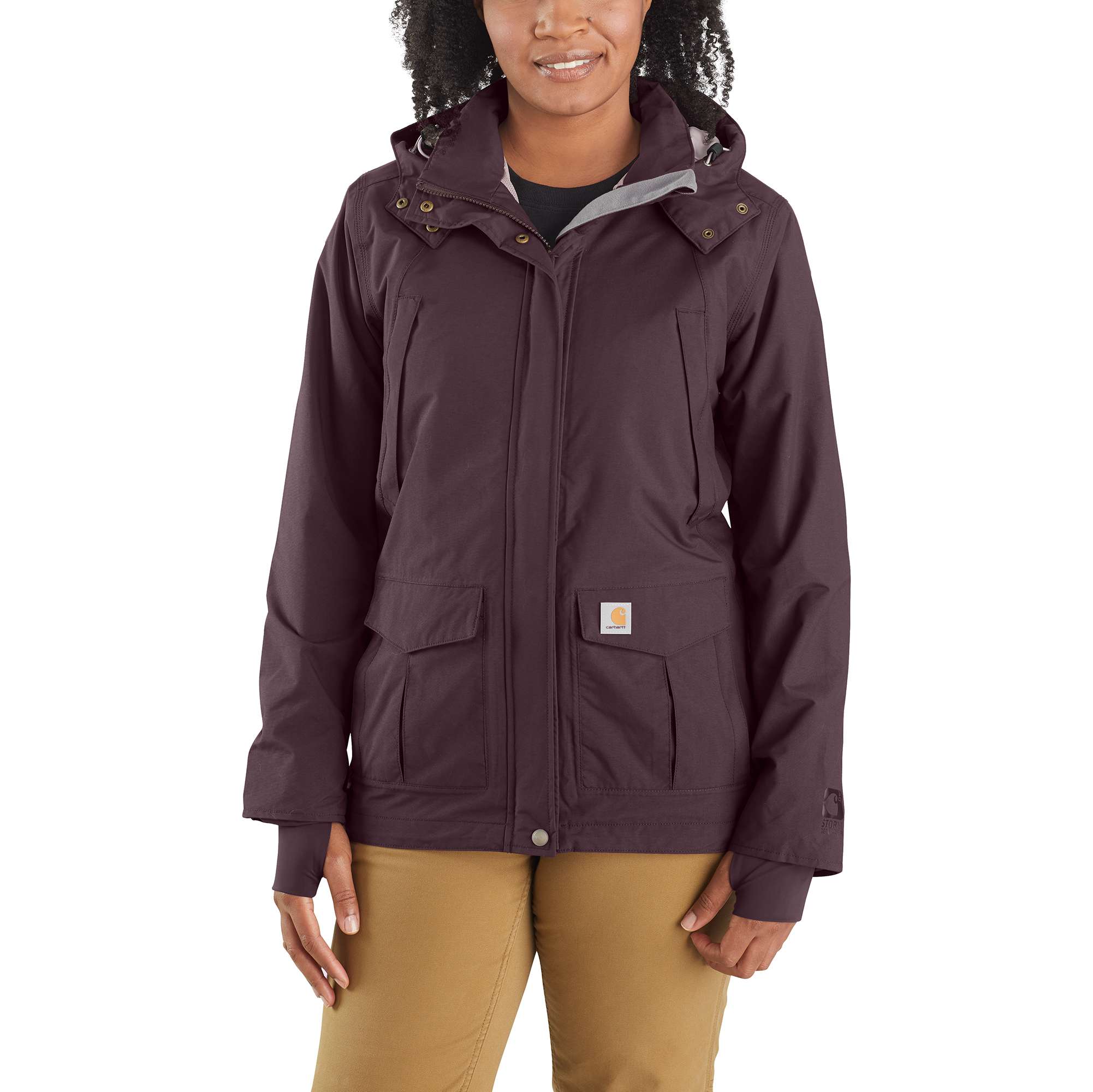 Carhartt Chaqueta de invierno para mujer Loose Fit Weathered Duck Coat