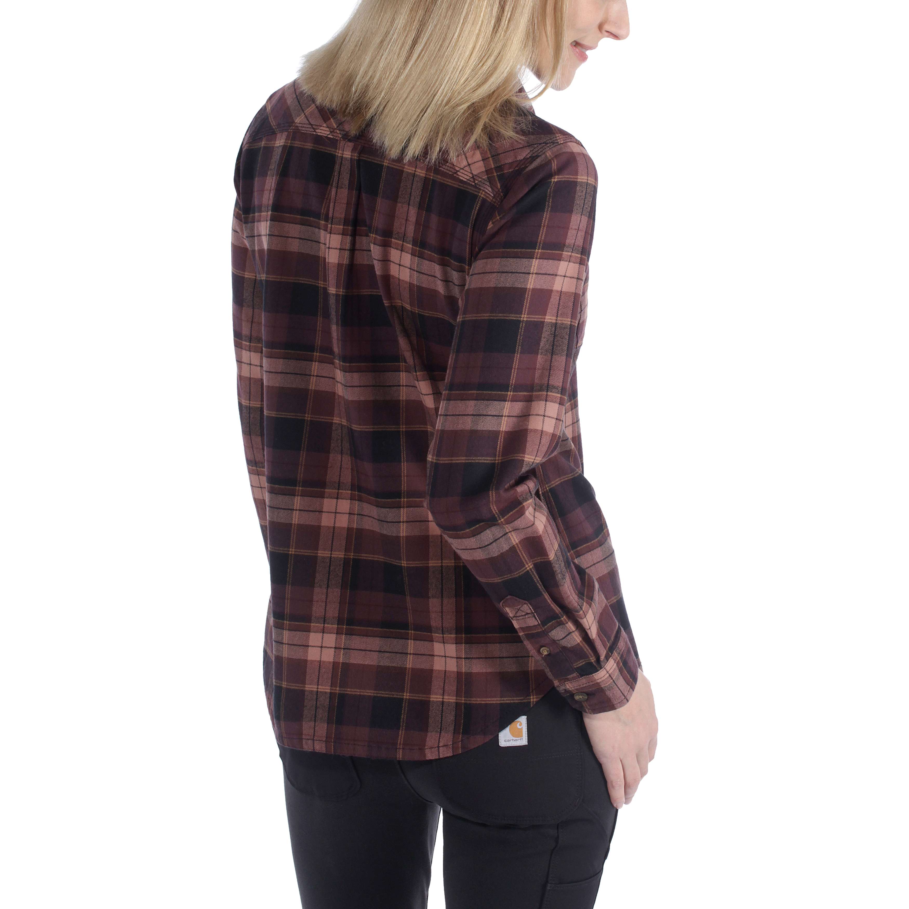 womens carhartt flannel shirt