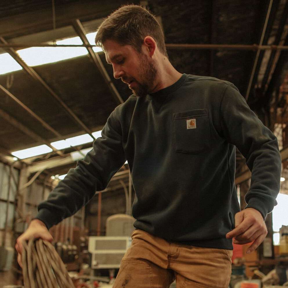 LOOSE FIT MIDWEIGHT CREWNECK POCKET SWEATSHIRT | Carhartt®