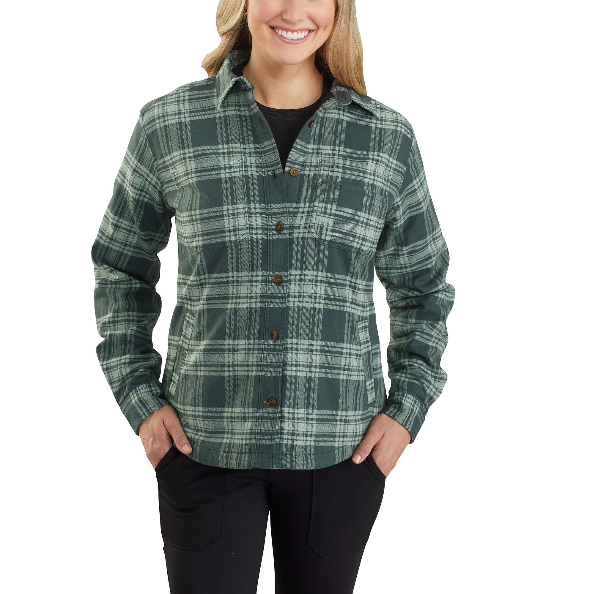 Carhartt women's sale plaid jacket