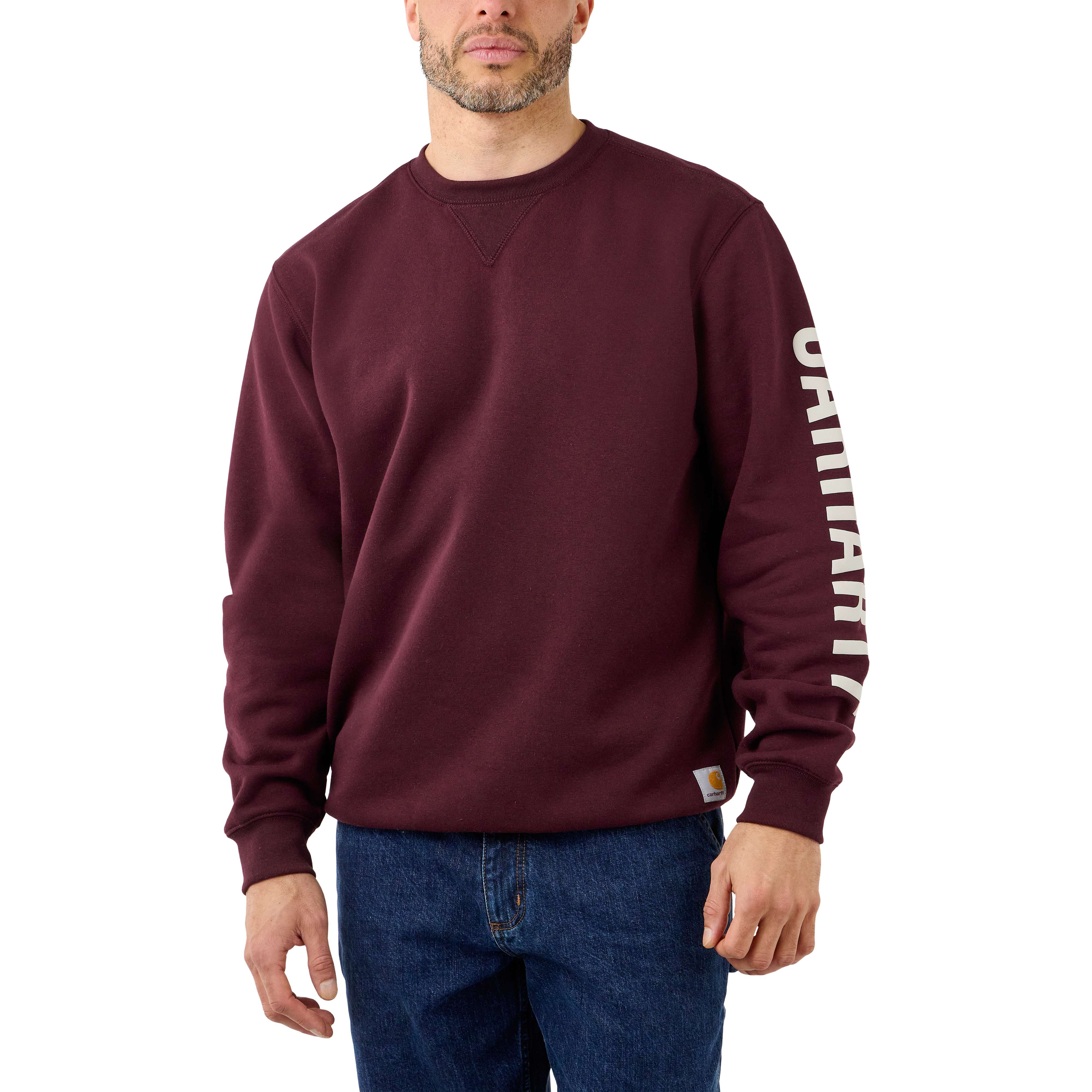 Carhartt block best sale logo crewneck sweatshirt