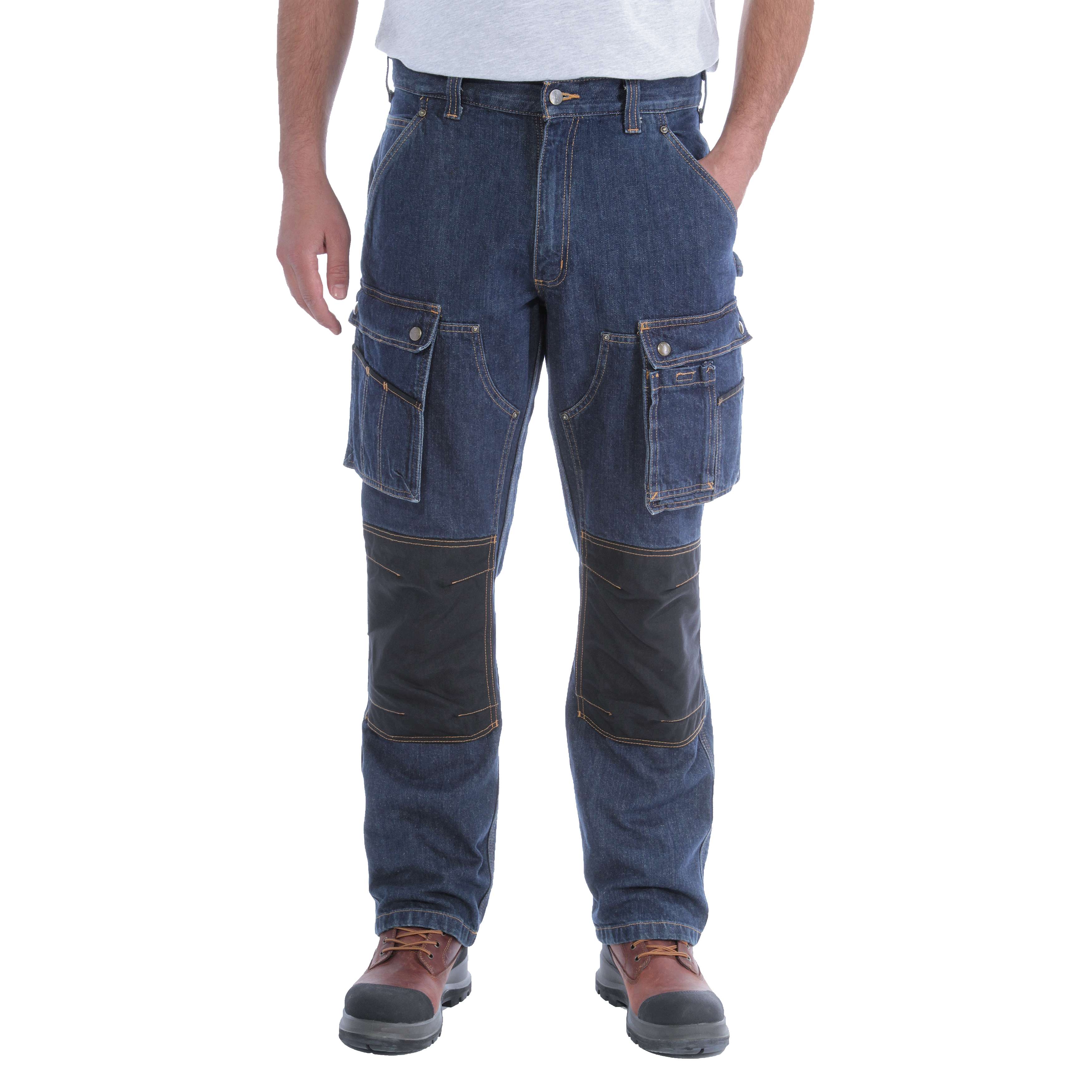 Carhartt EB229 Denim Multi Pocket Tech Pant Work Trousers 