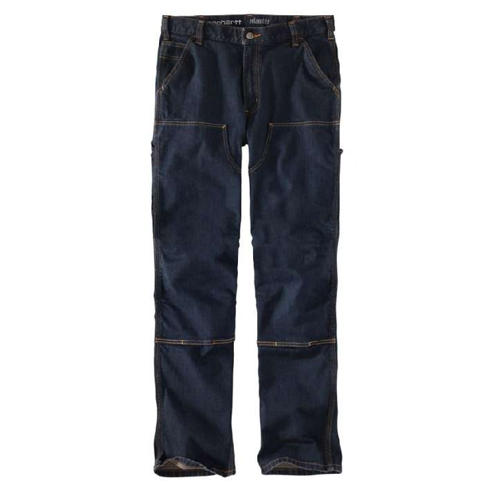 Carhartt Mens Double Front Relaxed Fit Denim Dungaree Jeans