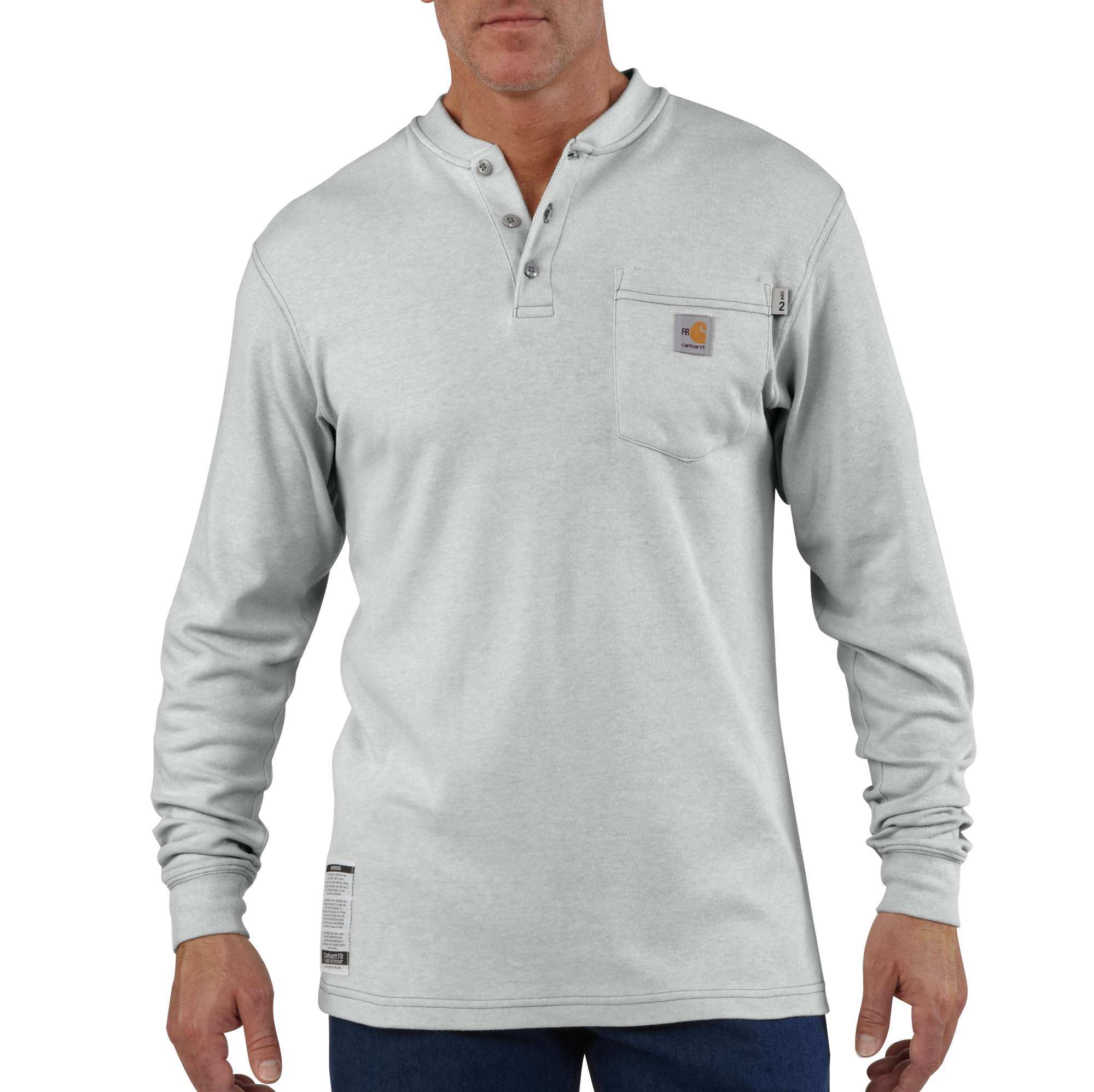 Men's FlameResistant LongSleeve Henley FRK293 Carhartt