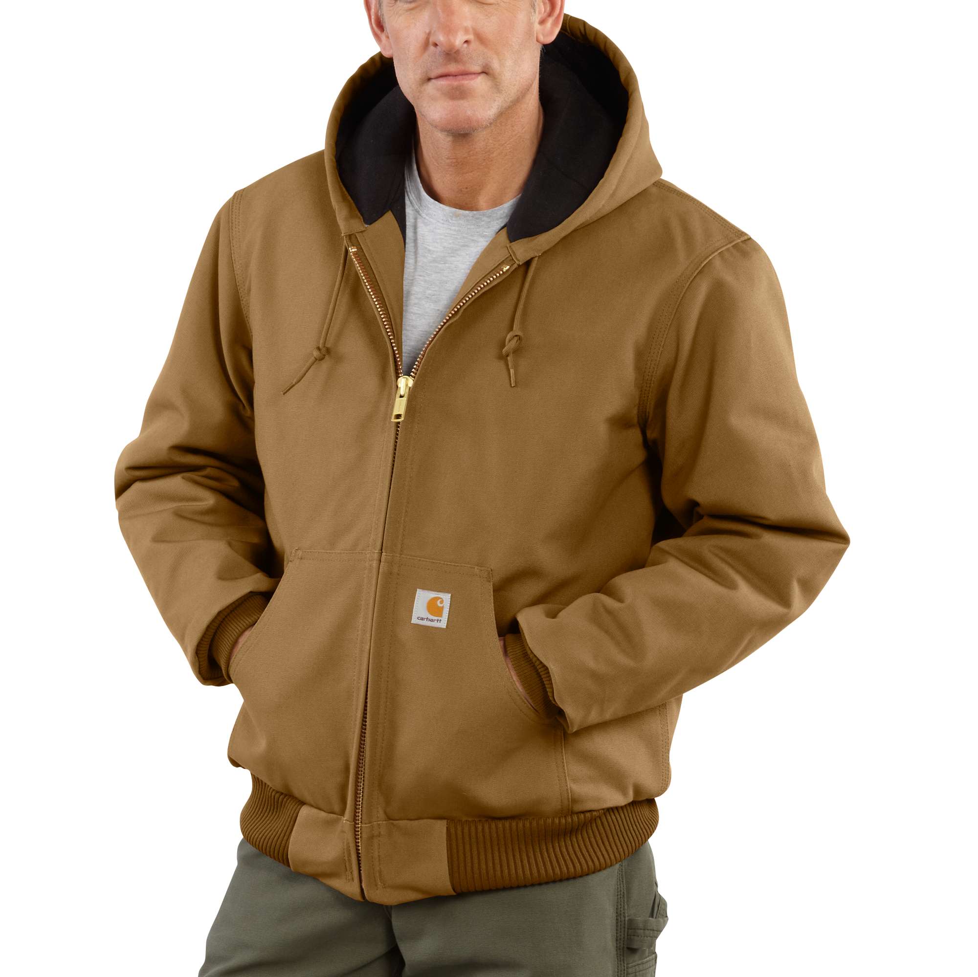 mens carhartt jacket no hood