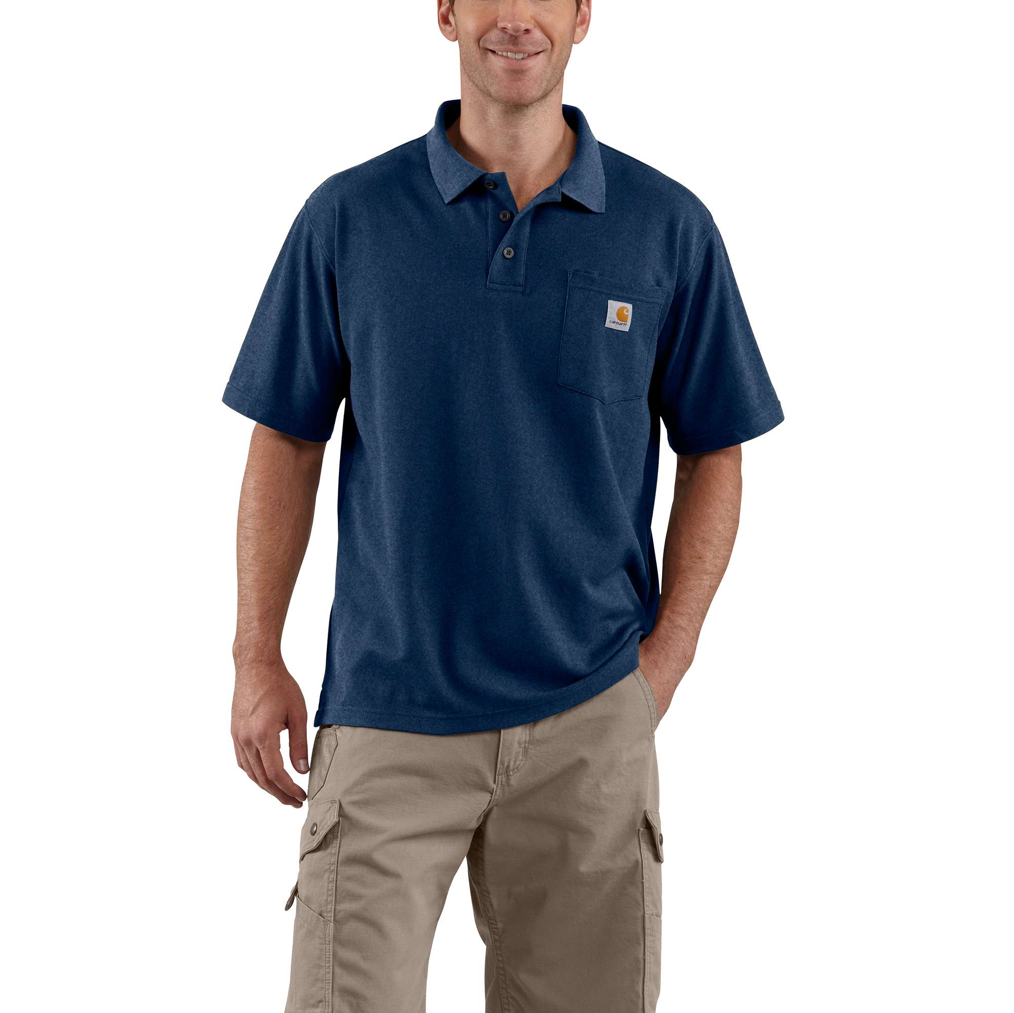 889192760714 UPC - Carhartt Men's Contractor's Work Pocket Polo Shirt ...