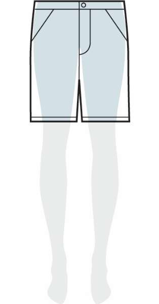 measurements women's original fit shorts