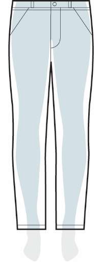 measurements women's loose fit pants