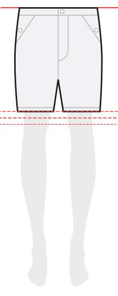 measurements women's shorts 6 inches