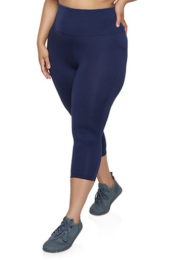 navy capris leggings