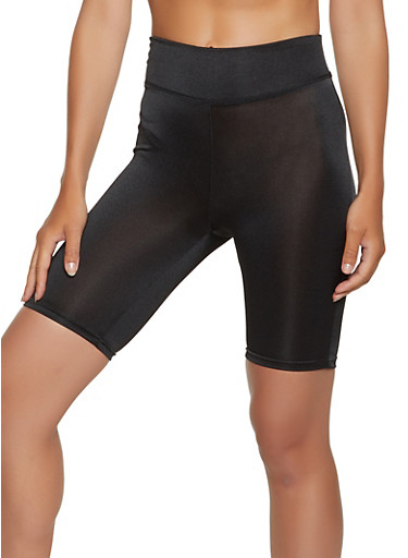black spandex biker shorts