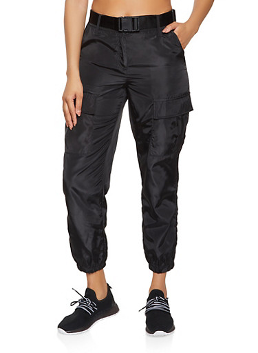 belted joggers